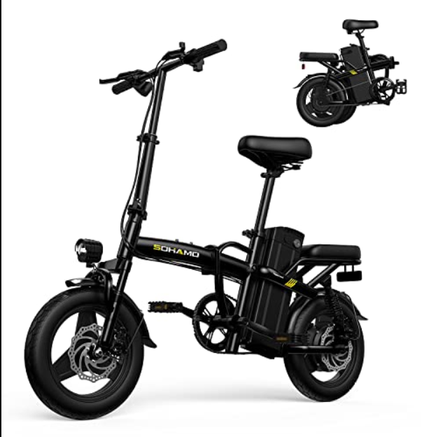 Electric Bike, Foldable Electric Bicycles for Women, Teens, Men,