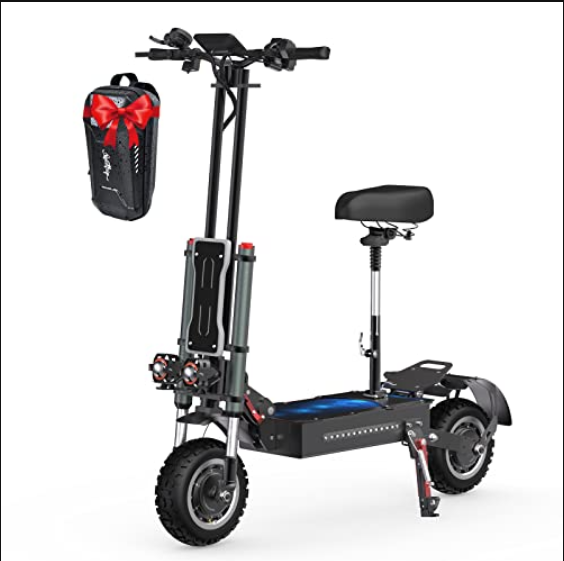 Electric Scooter Adults, Escooter with 60V 38.4ah 60 Miles Long Range Battery