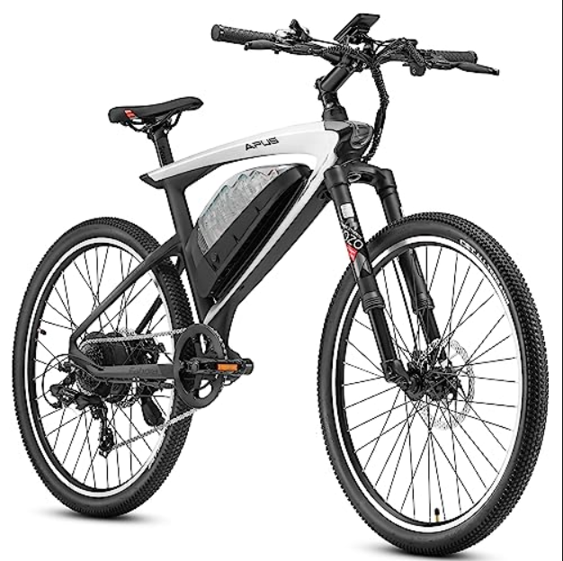 eAhora APUS Peak 1000W Electric Bike 20Ah Carbon Fiber Bikes 26 Inch Electric Mountain Bike