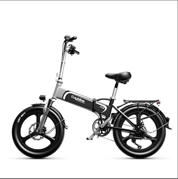 Electric Bike for Adults, 20" x2.4" Fat Tire Foldable Ebike 48V 500W Motor