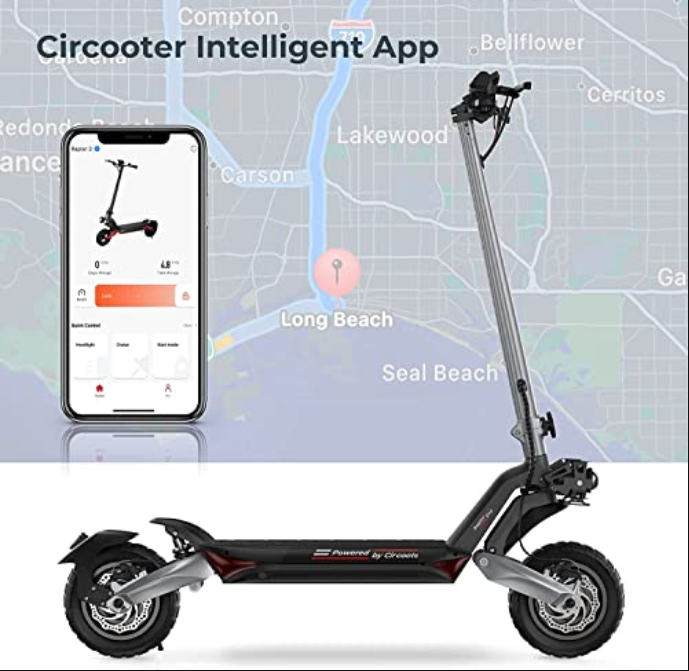 Circooter Raptor Pro Electric Scooter Adult with Smart APP, 1600W Motor