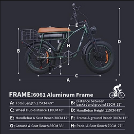 1CYCLE Electric Bikes 2000w Ebikes for Adults, Dual Motor Fat Tire Electric Mountain Bike