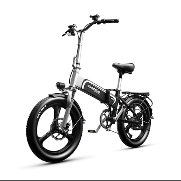 Electric Bike for Adults, 20" x2.4" Fat Tire Foldable Ebike 48V 500W Motor