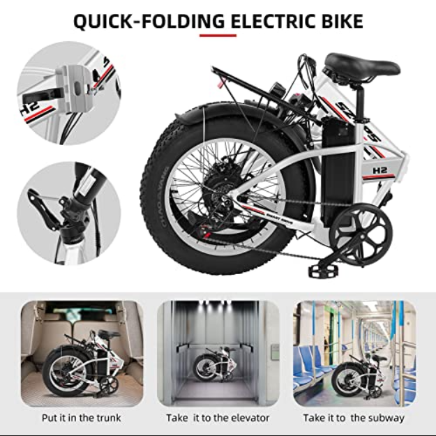 Electric Bike for Adults,750W Folding Electric Bike with 48V 13Ah Removable Battery