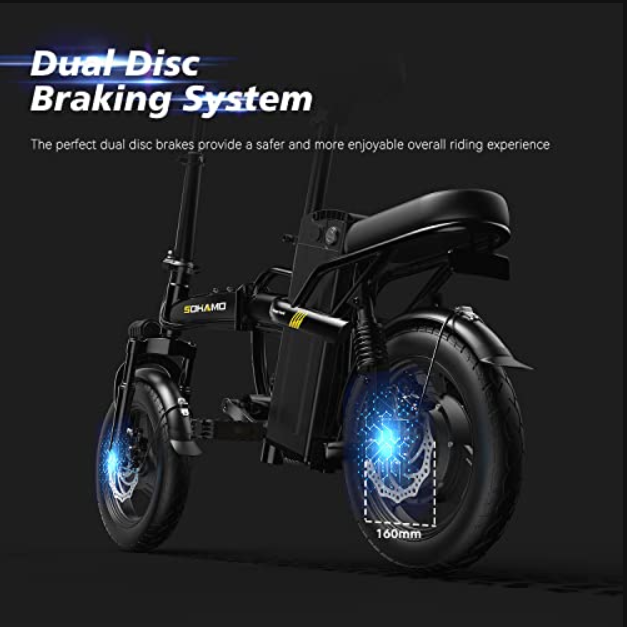 Electric Bike, Foldable Electric Bicycles for Women, Teens, Men,