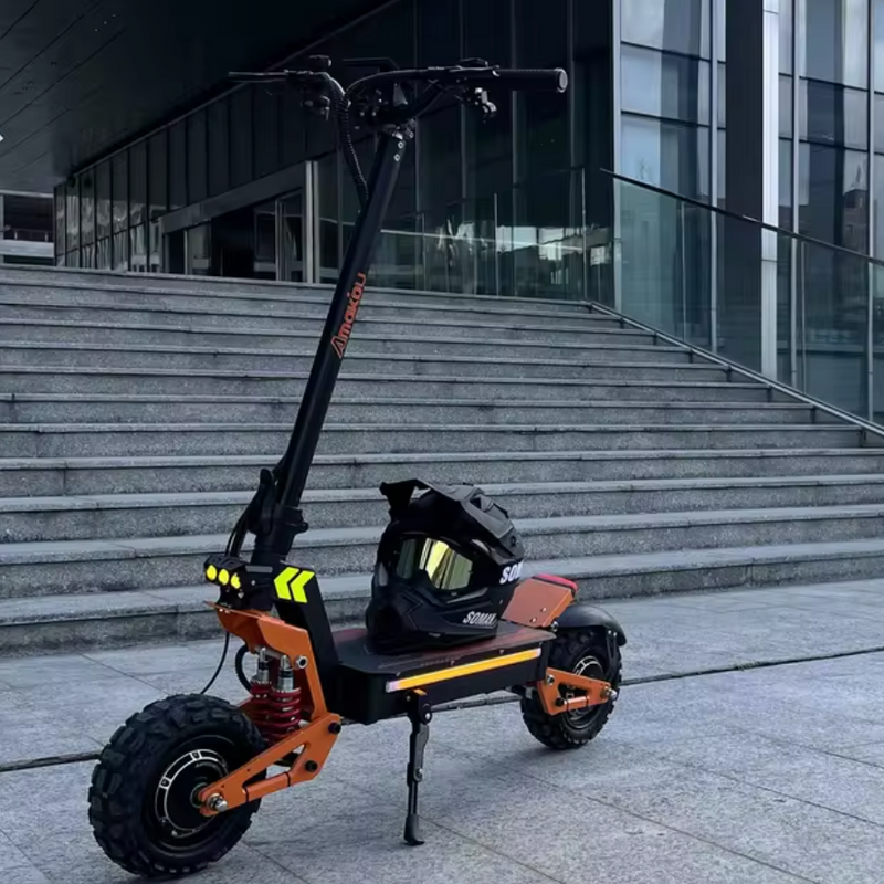 Electric Scooter 6000W 60V 40V Dual Motor Electric Scooter Dual Suspension Shock Absorption Maximum Speed 95km/h