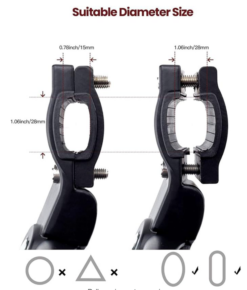 Verstellbarer Fahrradständer aus Aluminium für die Rückseite des Fahrrads für 22-26 Zoll Fahrräder 